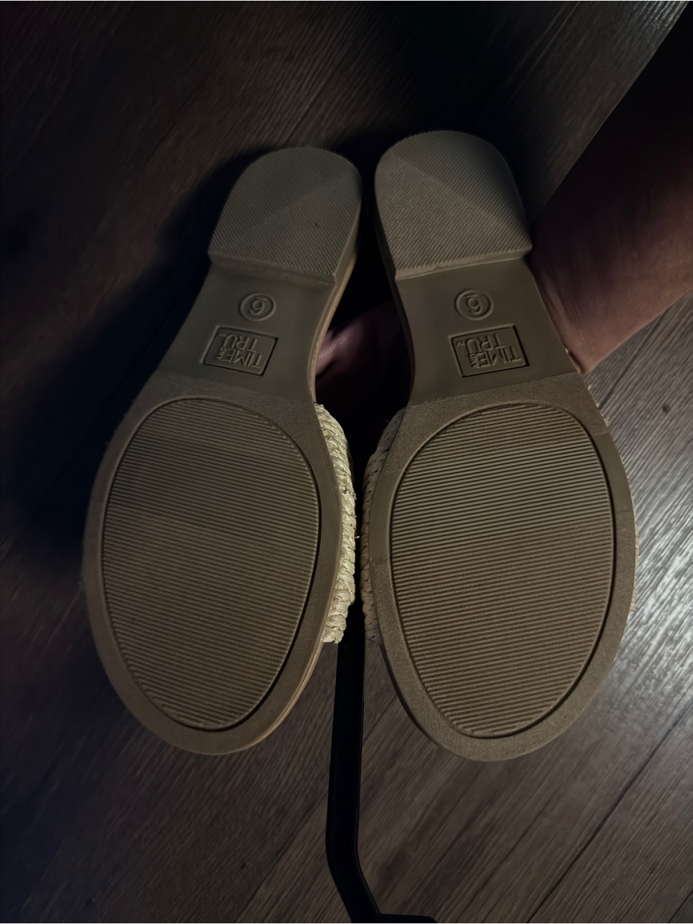 * NWT Sz 6 Time and Tru Women's Knot Slide Sandals *raffia* - Picture 7 of 12